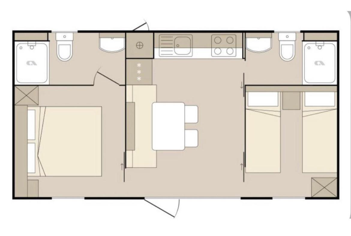 Oaza Mira Mobile Houses - Camp Basko Polje #Bestoffer Baška Voda Eksteriør bilde