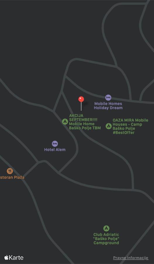 Oaza Mira Mobile Houses - Camp Basko Polje #Bestoffer Baška Voda Eksteriør bilde